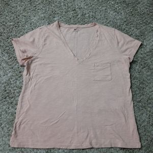 Madewell Short Sleeve Basic V-Neck T-Shirt L